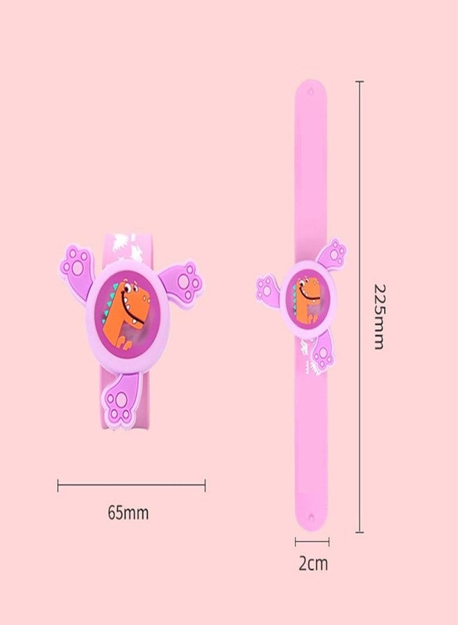 PLUSPOINT 2Pcs Wrist Band for Boys and Girls Spinning Slap Band Cute Cartoon Bracelet Wrist with Lights, Great Birthday Gift Toys for Return Gift for Kids Rakhi - Image 4